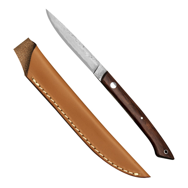 Hattori Medaka 2 Cowry-X Damascus Cocobolo Outdoor 7,7 cm