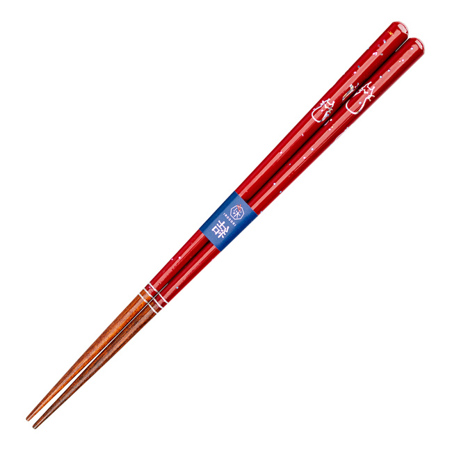 Japońskie Pałeczki do sushi Kawai - Oshidori Neko Red 