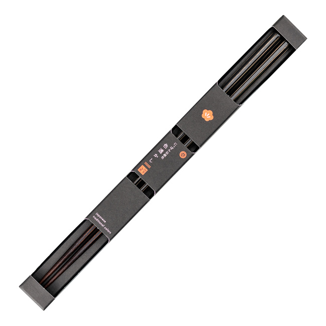 Japońskie Pałeczki do sushi Kawai - Isosukashi Kurotsurubami Black