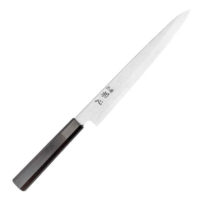 Satoshi Nakagawa Aogami#1/Iron Damascus Nóż Sujihiki 23 cm